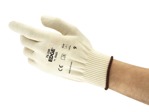Ansell 76-100 White Cotton Cotton Glove, Size 7