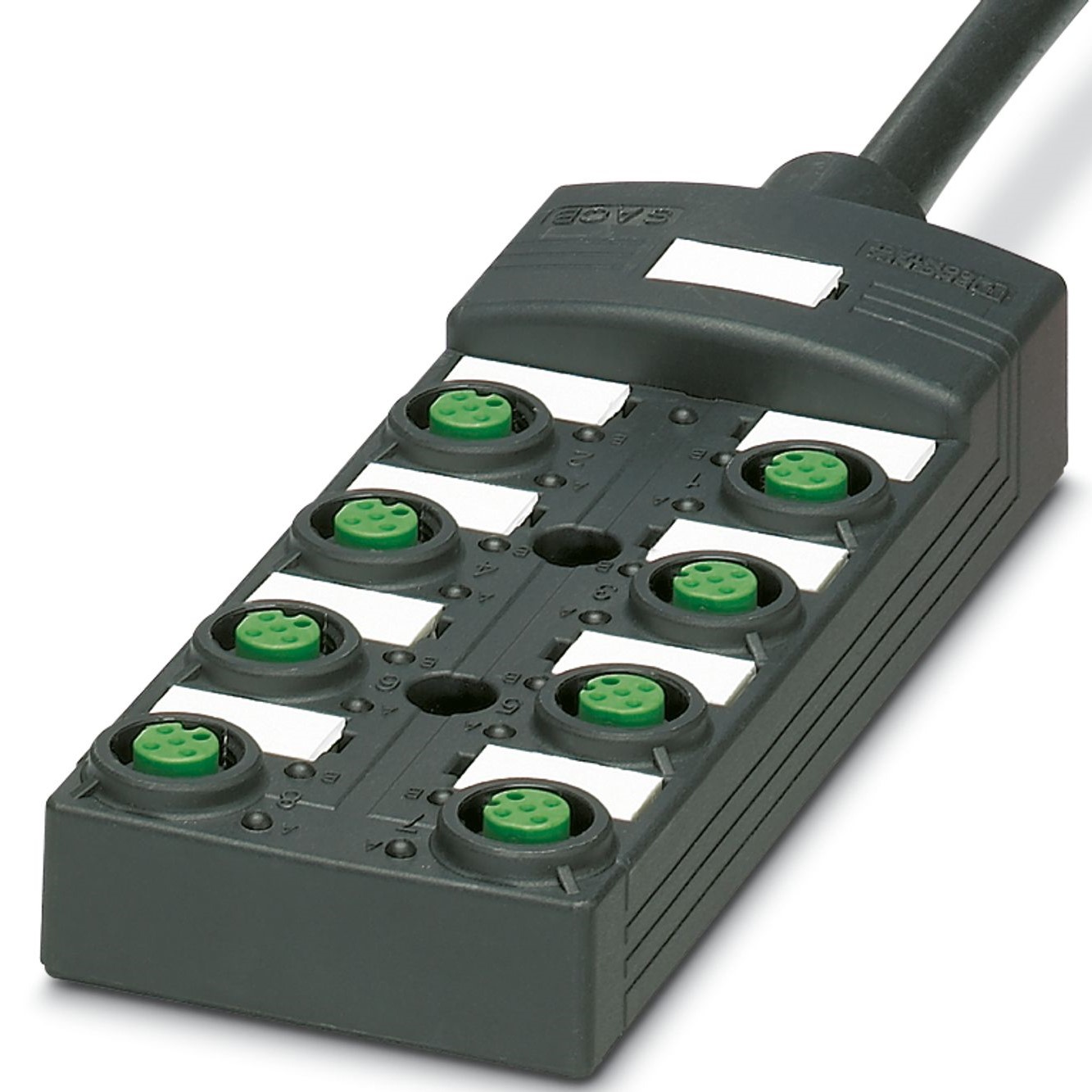 Phoenix Contact SACB Series Sensor Box, M12, 10m cable, 5 way, 8 port