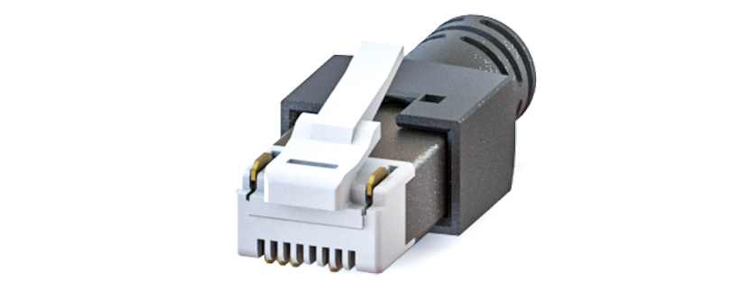Yamaichi Male RJ45 Connector, Plug-In 2 x 4 Port 1 -Way