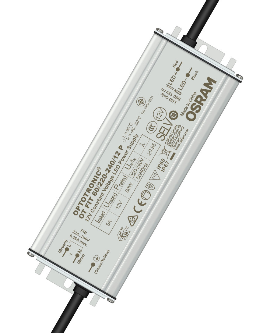 Osram LED Driver, 12.5V Output, 60W Output, 360mA Output, Constant Voltage