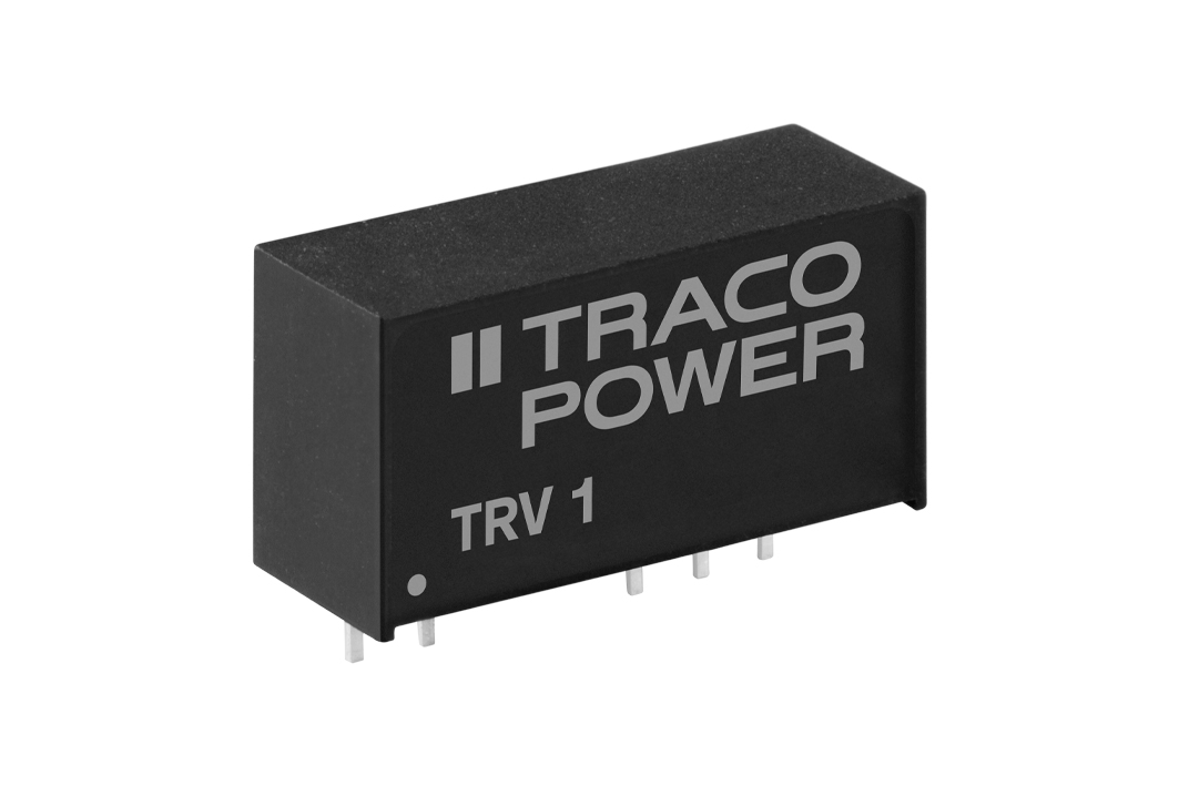 TRACOPOWER TRV 1 DC-DC Converter, 5V dc/ 200mA Output, 4.5 → 5.5 V dc Input, 1W, Through Hole, +85°C Max Temp