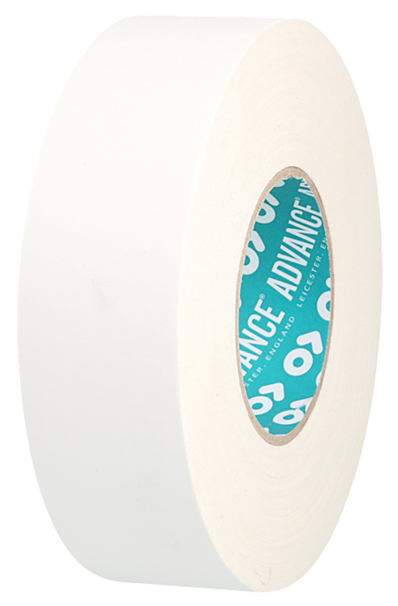 Advance Tapes AT160 Cloth Tape, 50m x 12mm, White, Matt Finish