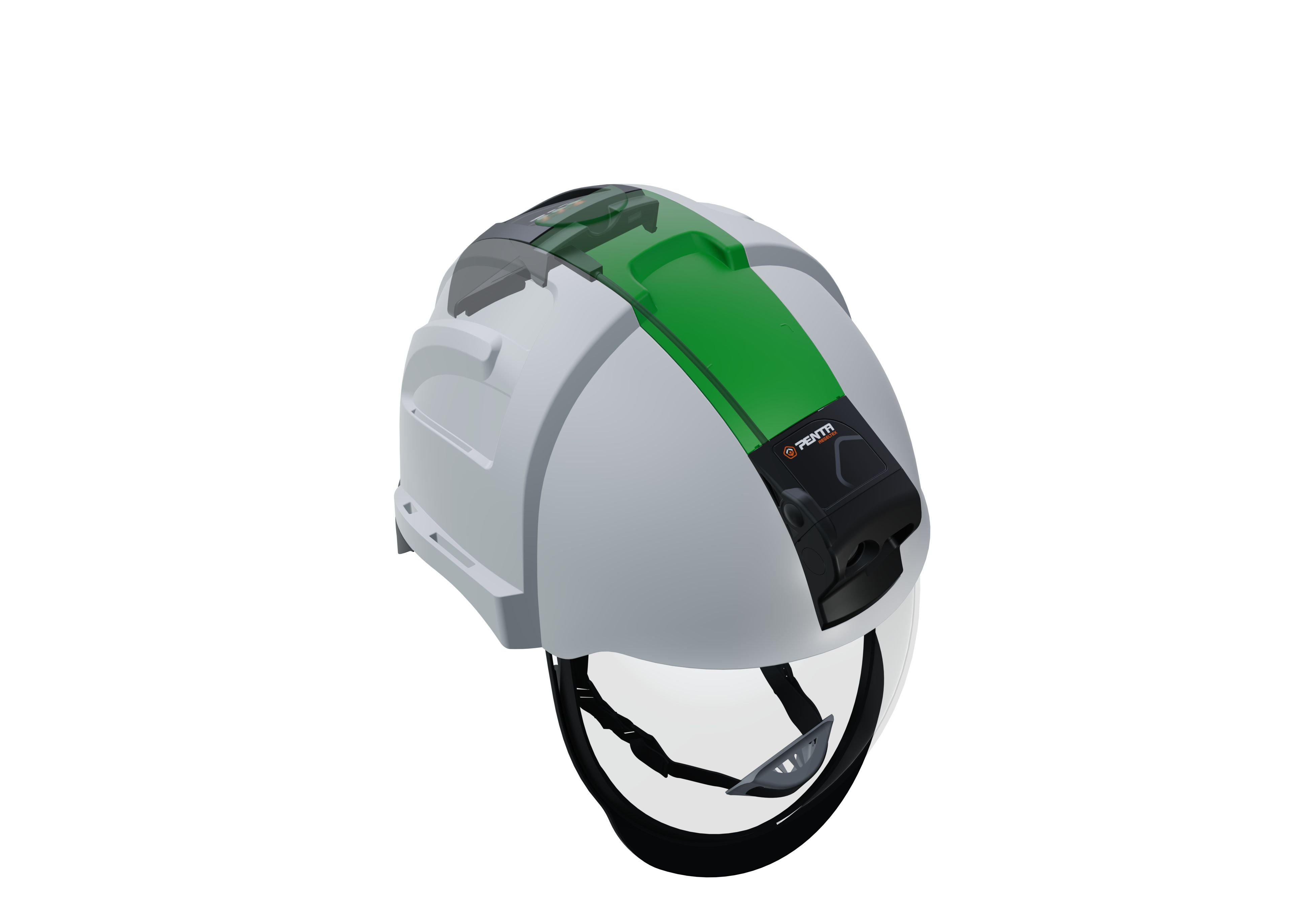Penta ABS Black, Green Hard Hat Light, Penta Helmets