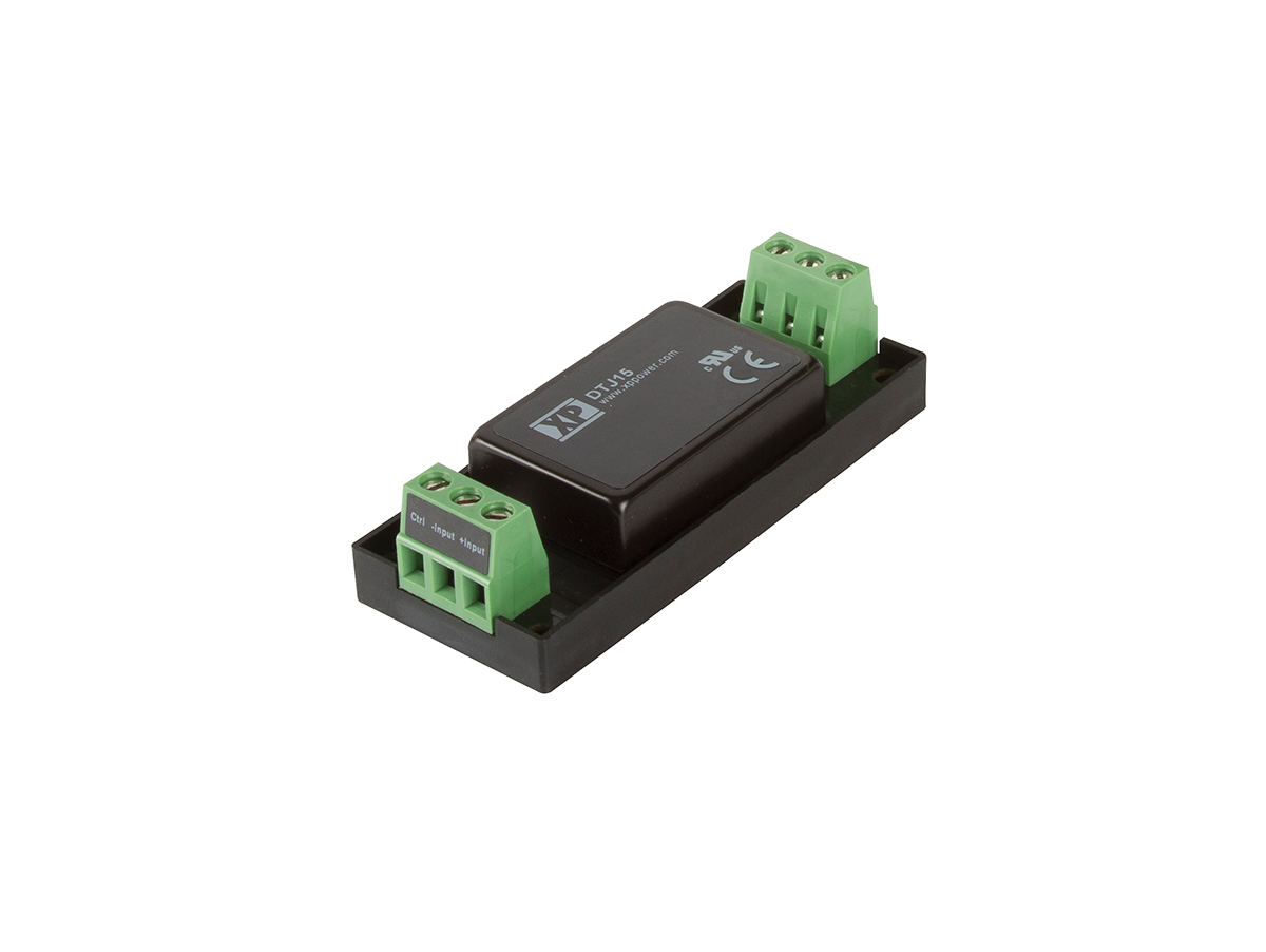 XP Power DTJ15 DC-DC Converter, 3.3V dc/ 3A Output, 9 → 36 V dc Input, 15W, Chassis Mount, +100°C Max Temp -40°C