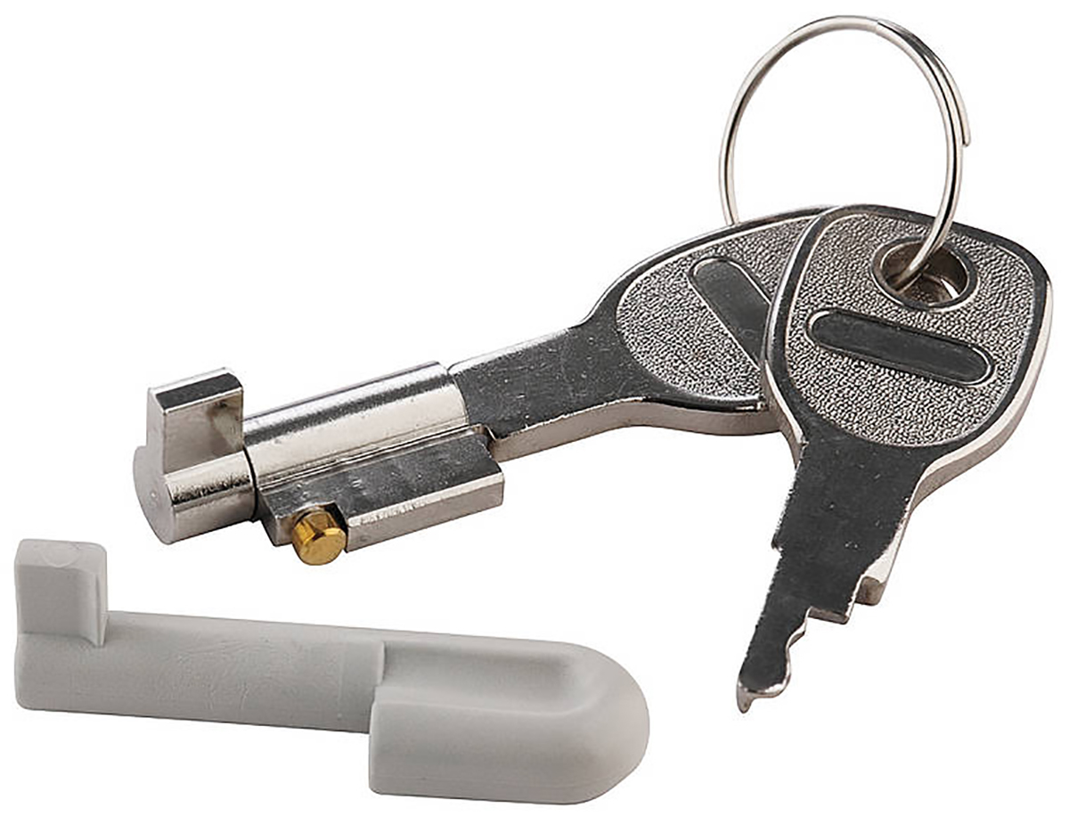 Bopla Silver Steel Cylinder Lock, Push Unlock