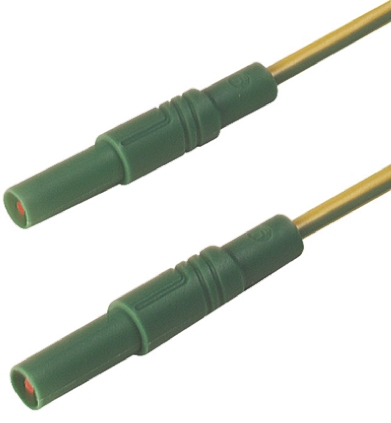 Hirschmann Test & Measurement, 32A, 1000V ac/dc, Green/Yellow, 2m Lead Length