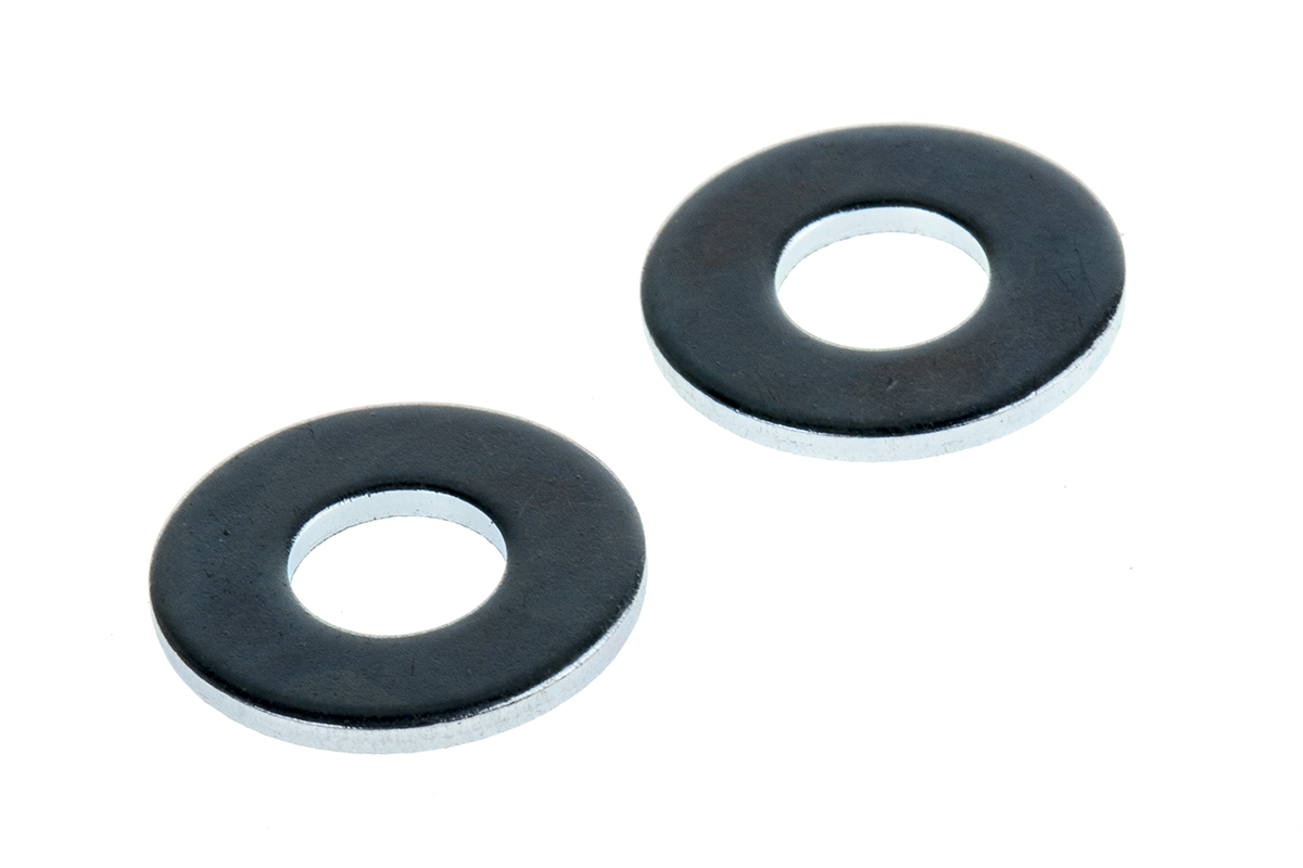 RS PRO Bright Zinc Plated Steel Plain Washers, M5, BS 4320