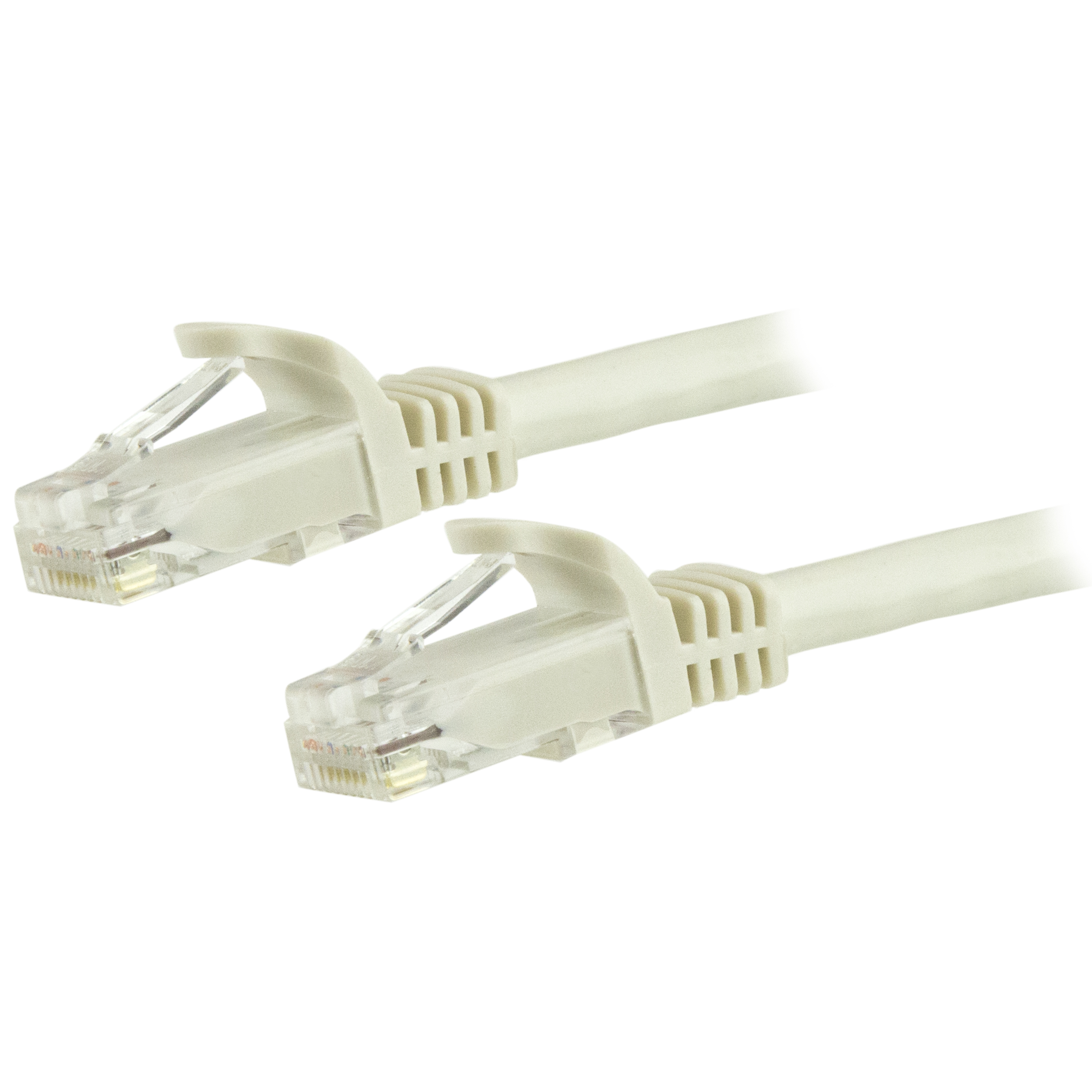 StarTech.com, 15m Cat6, White RJ45 to Male RJ45 Male, U/UTP Unshielded, Terminated PVC Sheath