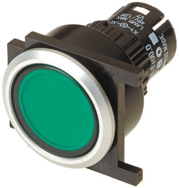 EAO Green Momentary Push Button Head, IP65