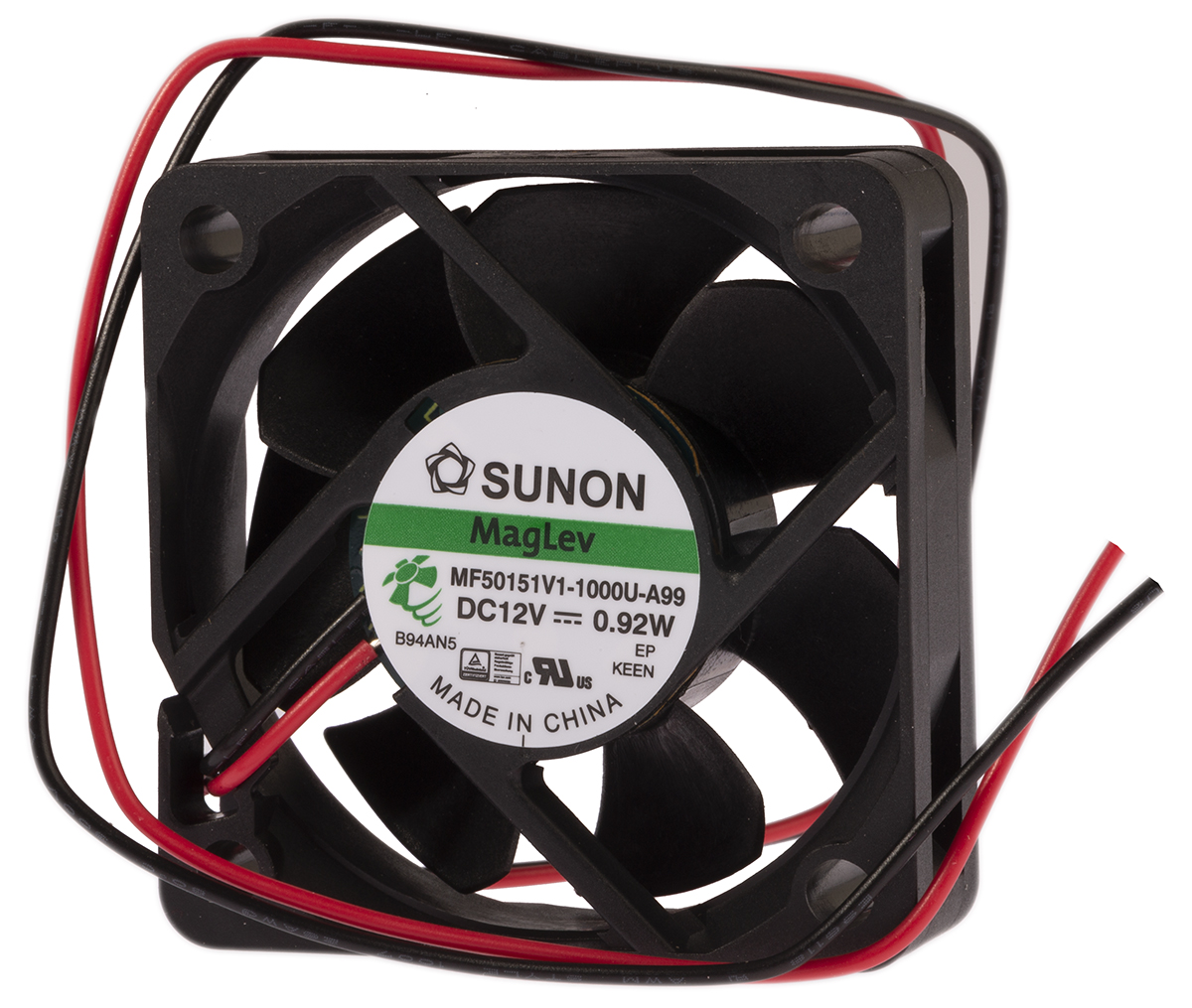 Sunon M Series Axial Fan, 12 V dc, DC Operation, 28.9m³/h, 870mW, 72mA Max, 50 x 50 x 15mm
