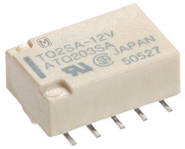Panasonic Surface Mount Latching Signal Relay, 12V dc Coil, 2A Switching Current, DPDT