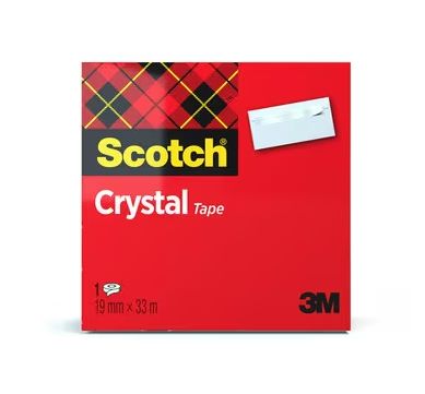 3M 600 Clear Scotch Crystal Office Tape 19mm x 33m