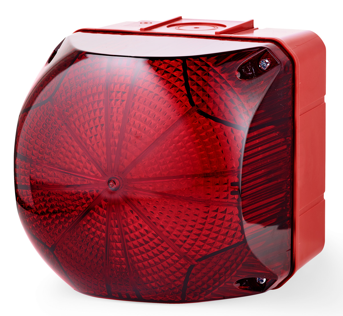 AUER Signal QDS Series Red Multiple Effect Beacon, 230 V ac, 240 V ac, Surface Mount, LED Bulb, IP66