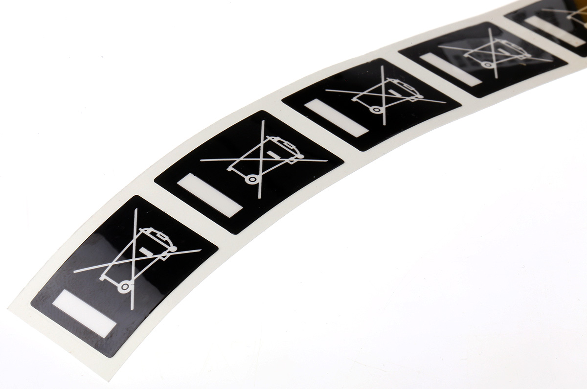 Brady Adhesive Pre-Printed Adhesive Label. Quantity: 500