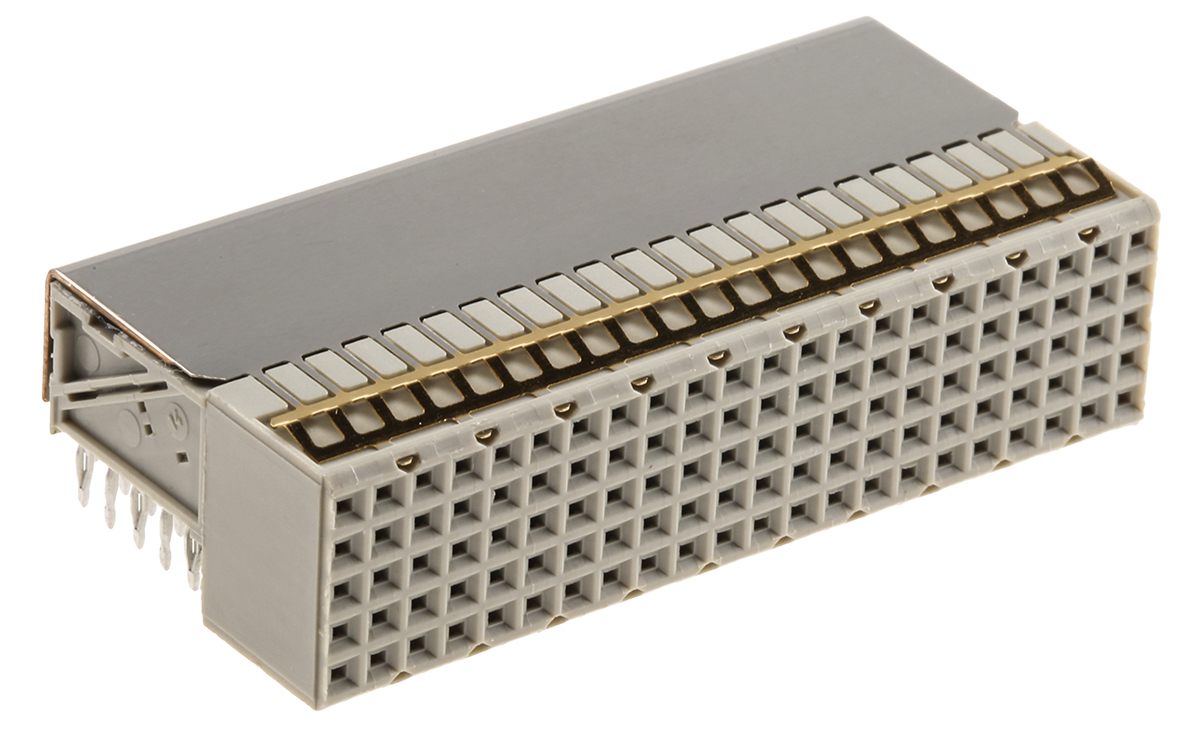 TE Connectivity, Z-PACK HM 2mm Pitch Hard Metric Backplane Connector, Female, Right Angle, 22 Column, 5 Row, 110 Way