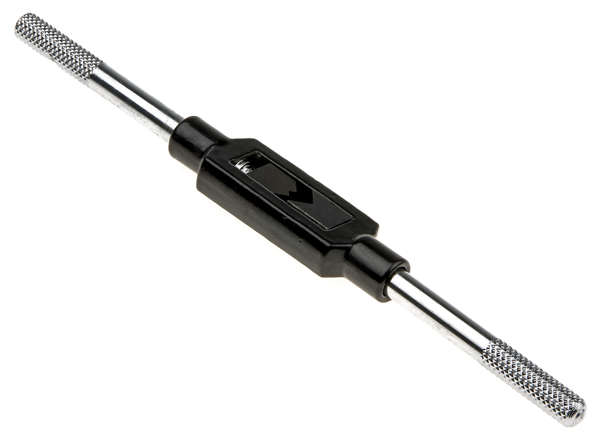 RS PRO Adjustable Tap Wrench Tap Wrench Steel BA14 → 0BA, 1/4 → 1/2 in BSW, M1.4 → M12, 1/4