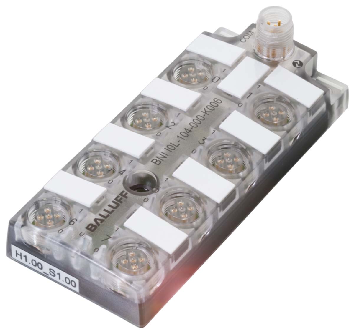BALLUFF BNI Series Sensor Box, M12, 8 port