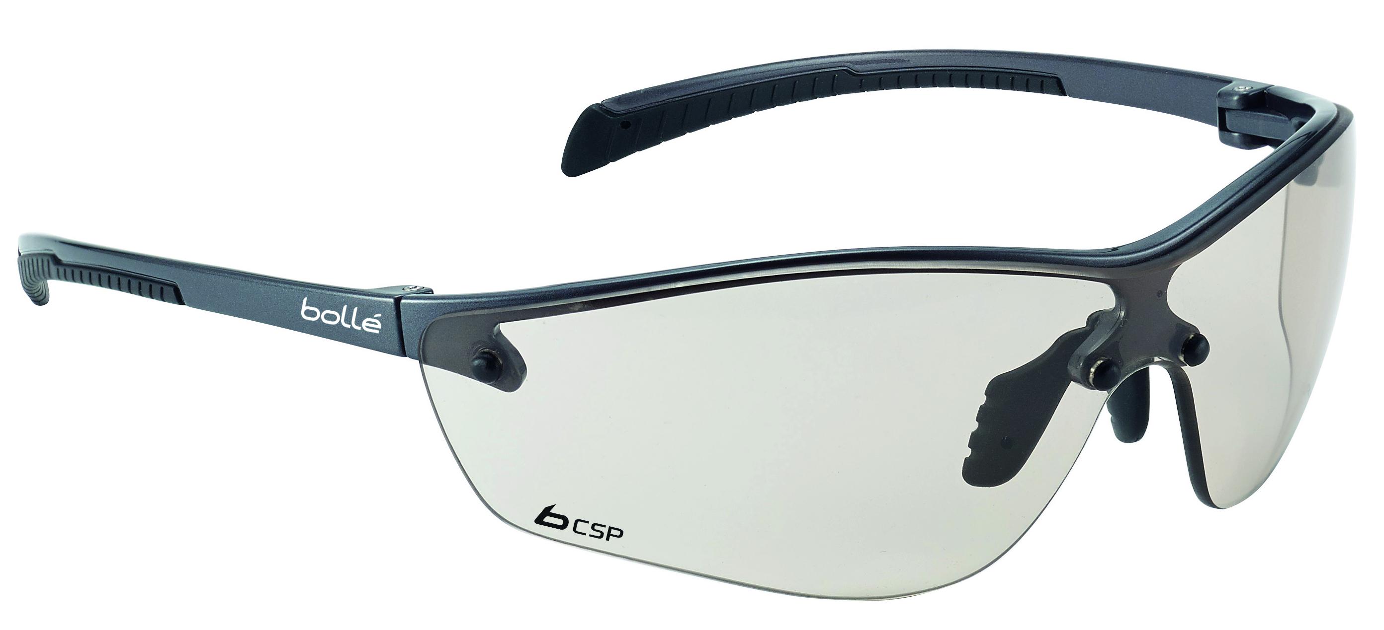 Bolle Safety SILIUM+ Anti-Mist Safety Glasses, Brown PC Lens, Vented