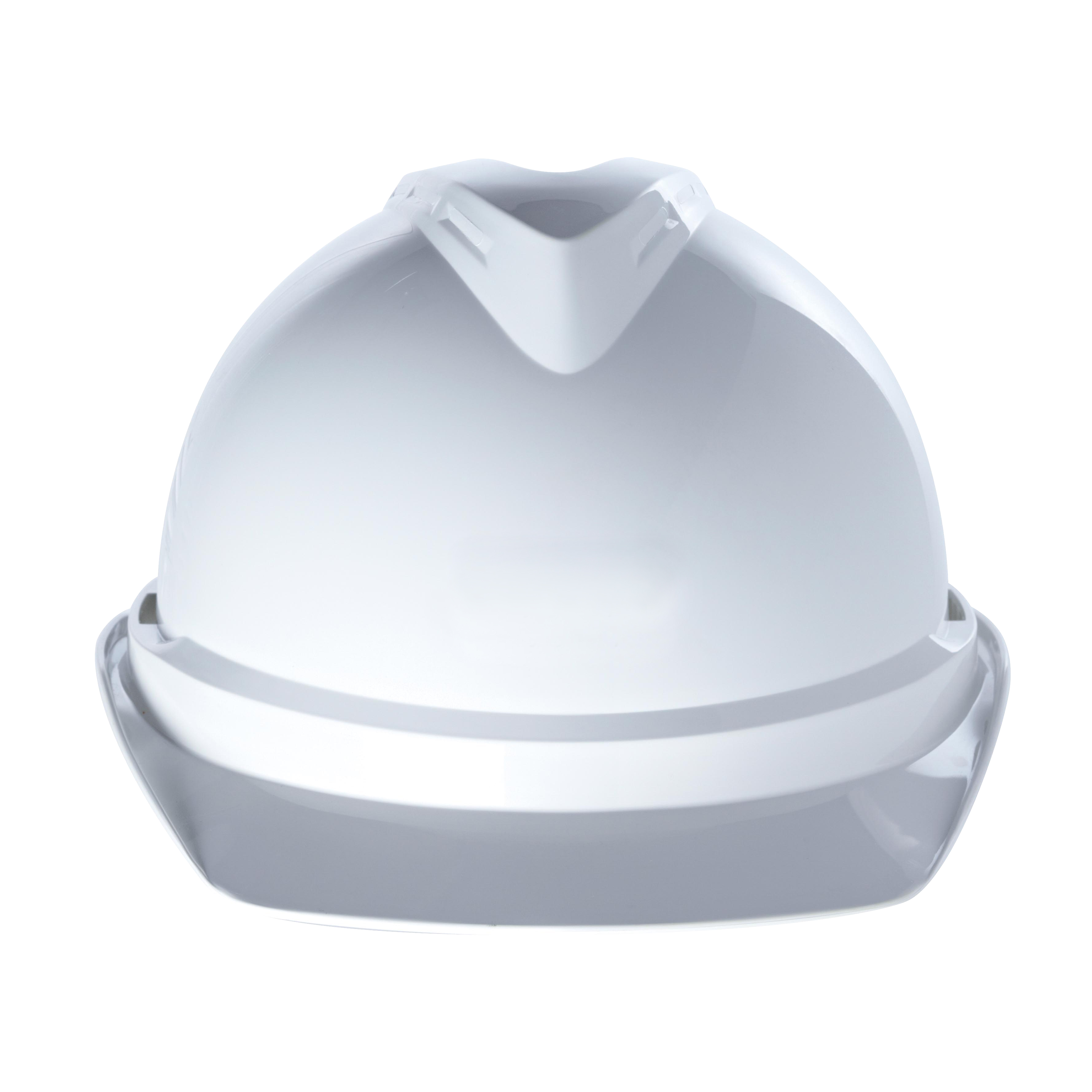 MSA Safety V-Gard 500 White Safety Helmet, Adjustable