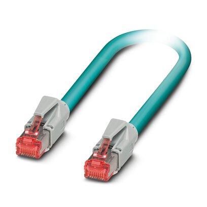 Phoenix Contact, 1m Cat5, Blue RJ45 to Male RJ45 Male, Shielded Shielded, Terminated