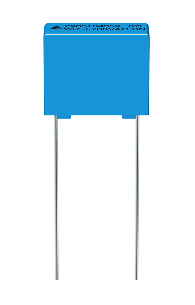 EPCOS B32671P Polypropylene Film Capacitor, 160 V ac, 450 V dc, ±10%, 470nF, Through Hole