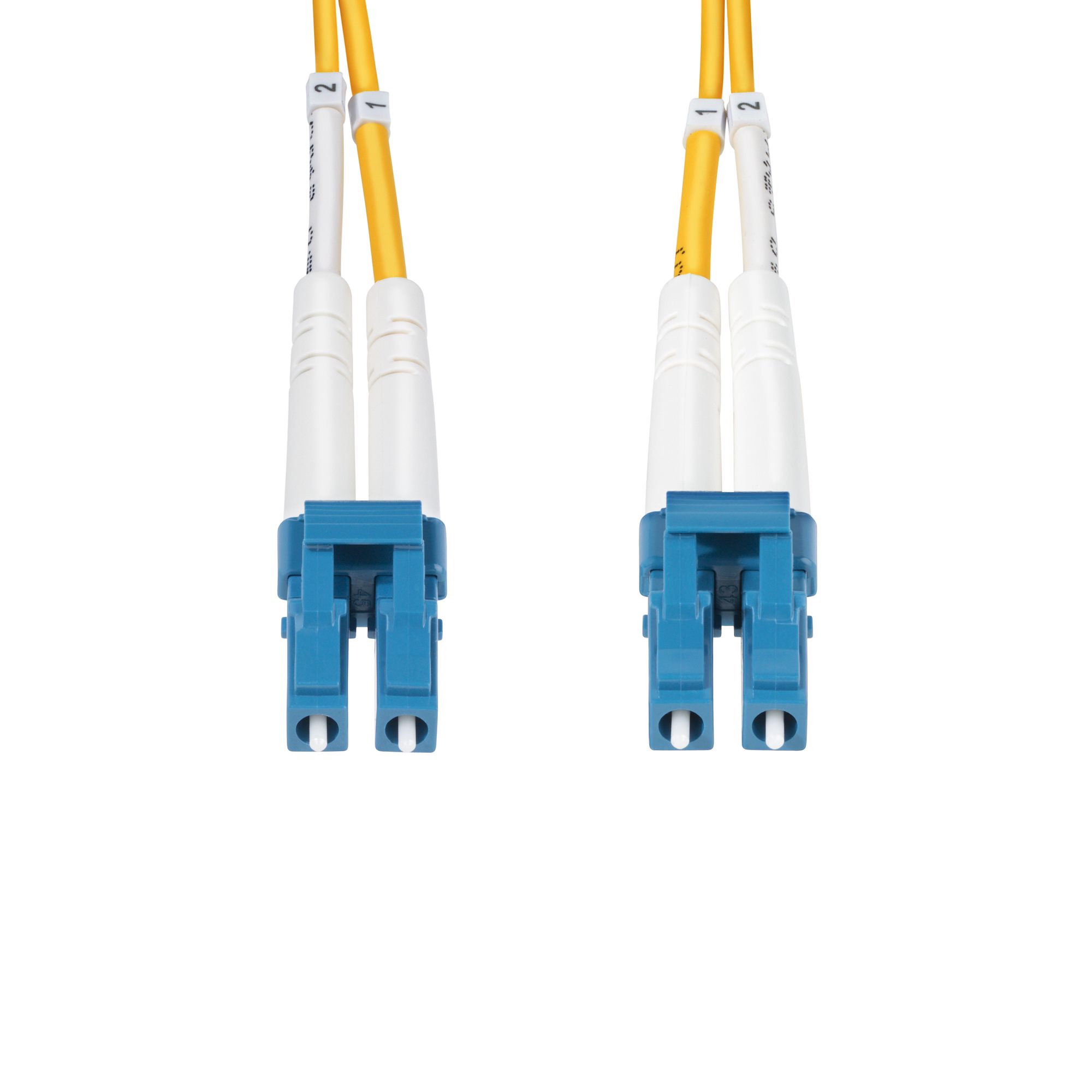 StarTech.com LC to LC Duplex Single Mode OS2 Fibre Optic Cable, Yellow, 40m