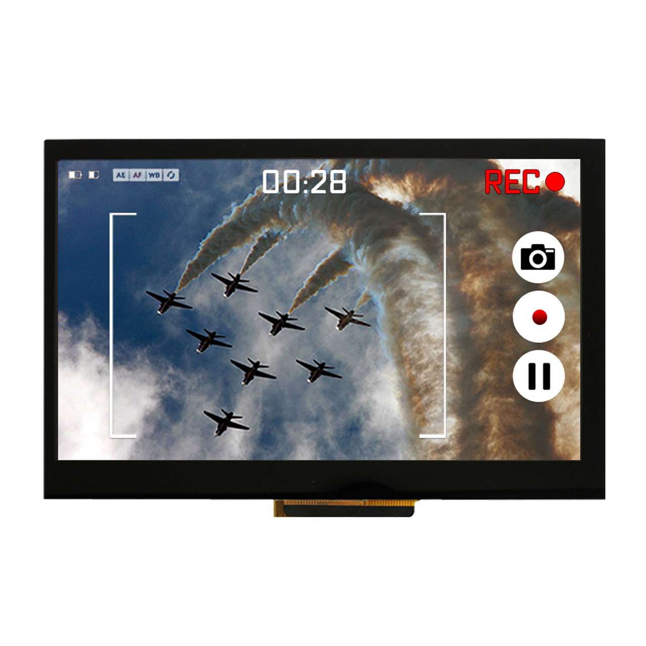 NEWHAVEN DISPLAY INTERNATIONAL NHD-7.0-800480EF-ASXV#-CTP LCD Colour Display / Touch Screen, 7in, 800 x 480pixels