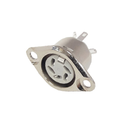 Deltron 5 Pole Din Socket, DIN 41524, DIN 45322, DIN 45326, DIN 45327, DIN 45329, 2A, 34 V ac/dc, Female, Panel Mount