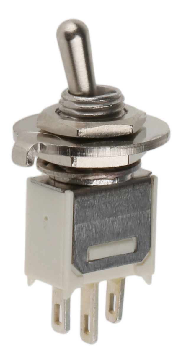 APEM Toggle Switch, Panel Mount, On-On, SPST, Solder Terminal