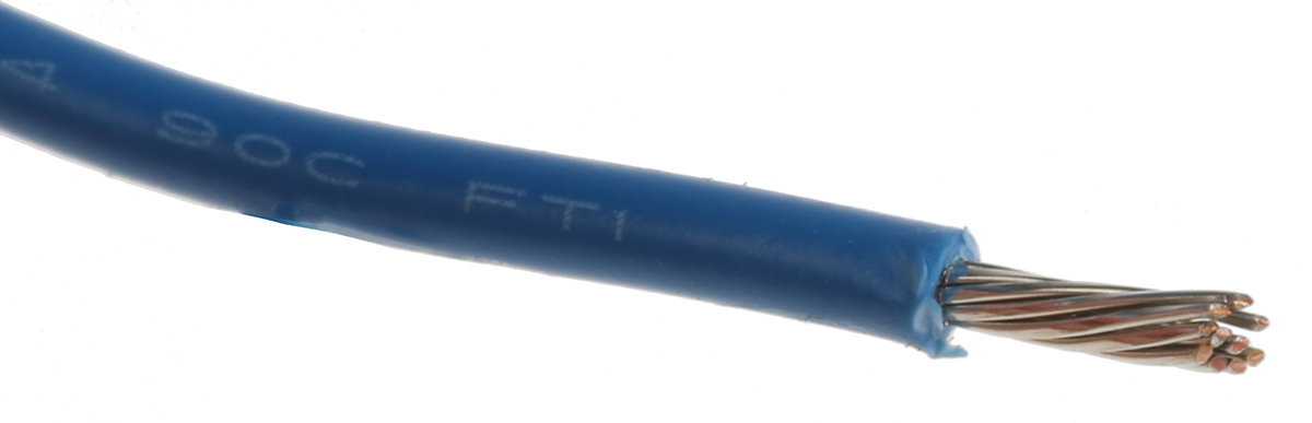 Alpha Wire Hook-up Wire PVC Series Blue 0.51 mm² Hook Up Wire, 20 AWG, 10/0.25 mm, 305m, PVC Insulation, 3053 BL001