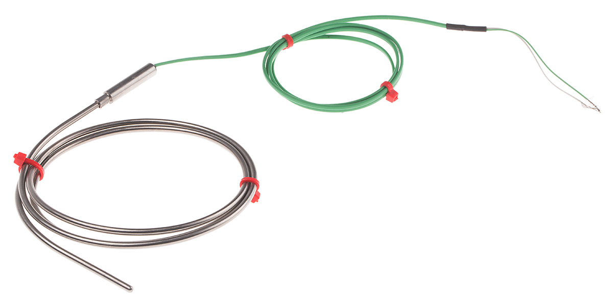 RS PRO Type K Mineral Insulated Thermocouple 1m Length, 3mm Diameter → +1100°C
