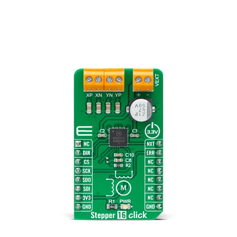 MikroElektronika Stepper 16 Click Stepper Motor Driver for NCV70517 for mikroBUS Socket