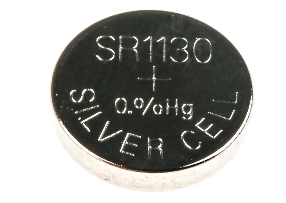 RS PRO SR54 Button Batteries, 1.55V, 11.6mm Diameter, 5 Pack