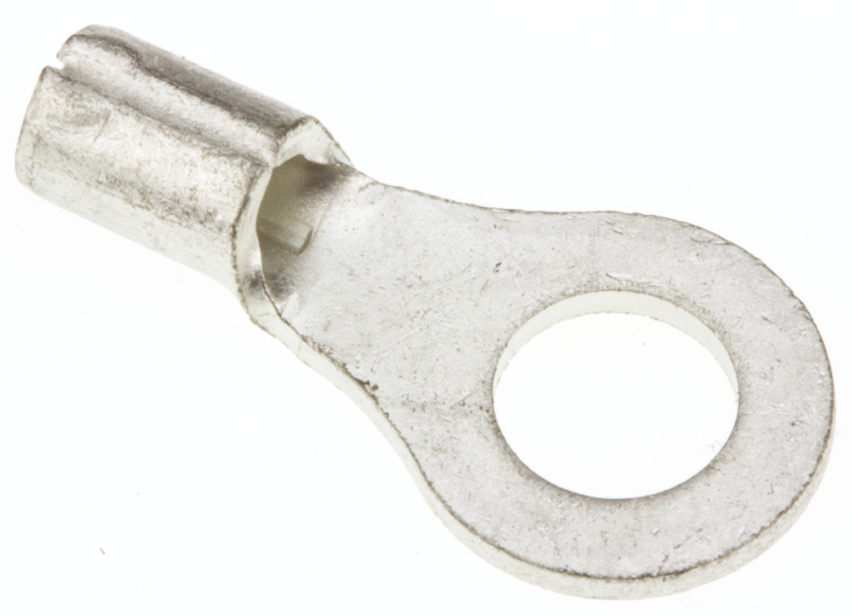 JST, R Uninsulated Ring Terminal, 4mm Stud Size, 0.25mm² to 1.65mm² Wire Size