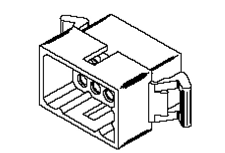 Molex Plug Crimp Connector Housing, 3.68mm Pitch, 15 Way, 3 Row