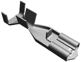 TE Connectivity Positive Lock .187 Mk II Uninsulated Female Spade Connector, Receptacle, 4.75 x 0.51mm Tab Size, 0.8mm²