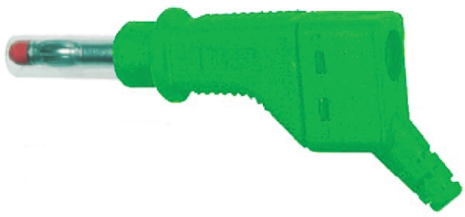 Staubli Green Male Banana Plug, 4 mm Connector, Screw Termination, 32A, 600V, Nickel Plating