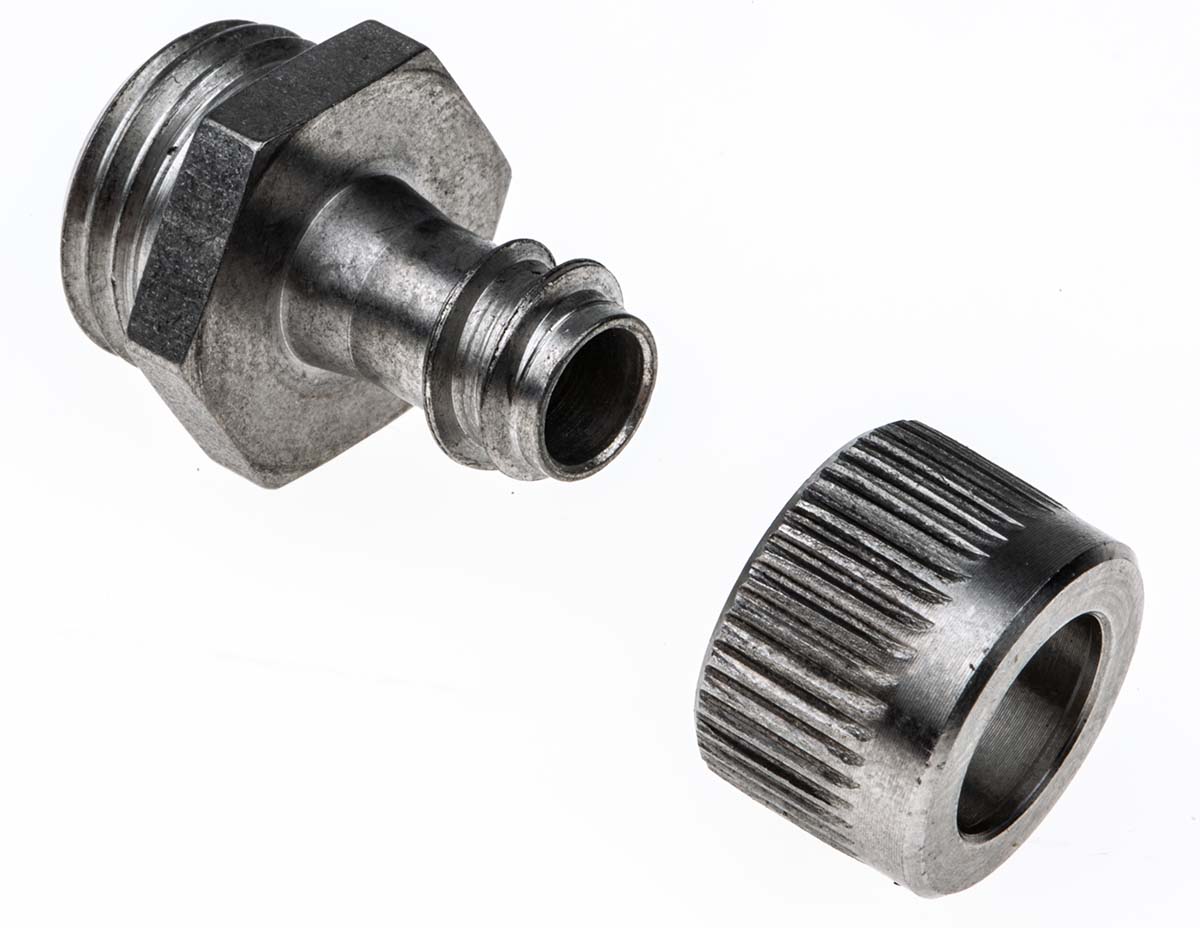 Kopex Straight, Conduit Fitting, 10mm Nominal Size, PG7, 316 Stainless Steel IP40 rating