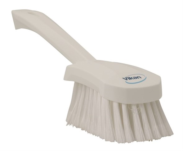 Vikan Soft Bristle Yellow Scrubbing Brush, 270mm bristle length, Polyester, Polypropylene, Stainless Steel bristle