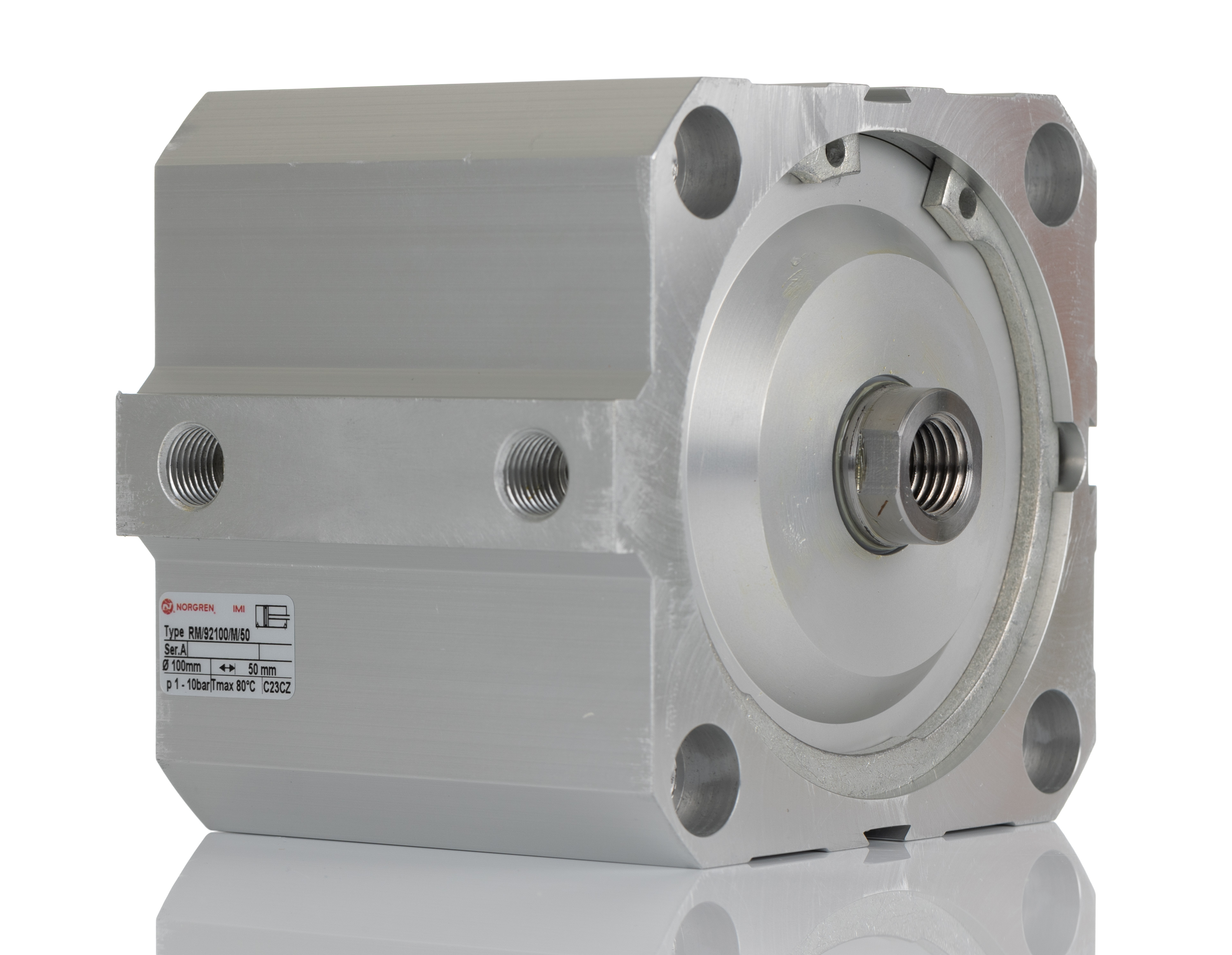 Norgren Pneumatic Cylinder - 100 mm Bore, 50 mm RM/92100/M Series, Double Acting Acting