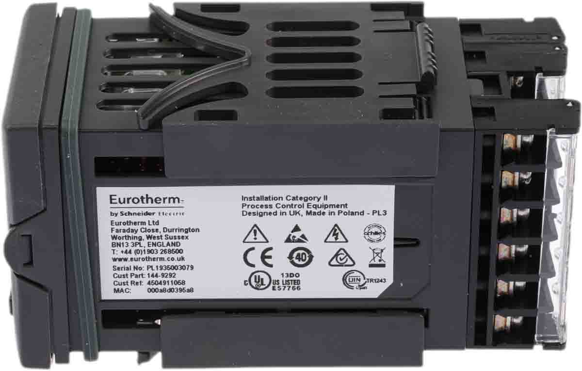 Eurotherm EPC3016 Panel Mount PID Controller, 48 x 48mm 1 Input 1 Logic, 2 Relay, 100 → 230 V ac Supply Voltage PID