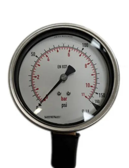 RS PRO G 3/8 Analogue Pressure Gauge 160psi Bottom Entry 100mm Outside Diameter, With RS Calibration