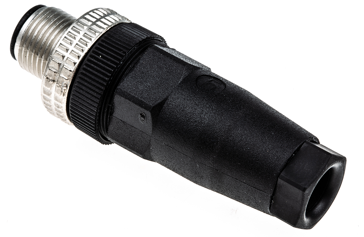 Telemecanique Sensors Circular Connector, 5 Contacts, Cable Mount, M12 Connector, Plug, Male, IP67, XZCC Series