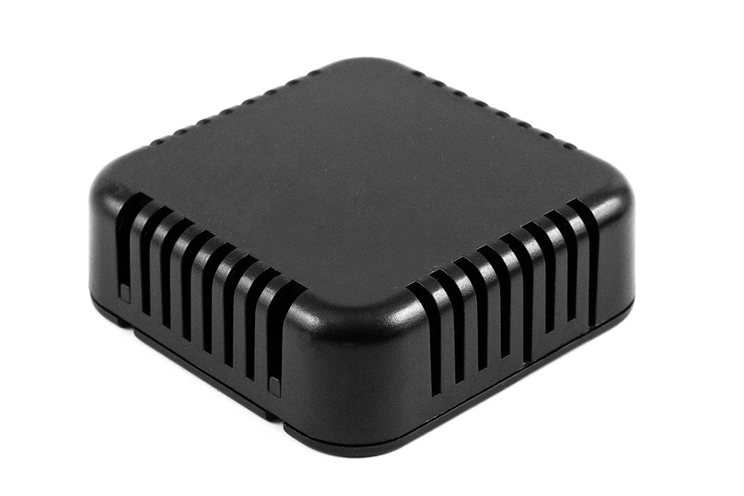 Hammond 1551 Series Black ABS Enclosure, IP30, Black Lid, 60 x 60 x 20mm