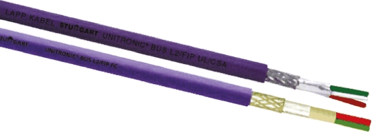 Lapp UNITRONIC BUS PB FD P Data Cable, 2 Cores, 0.32 mm² CSA 24 AWG, Screened, 100 m, Purple Polyurethane Sheath