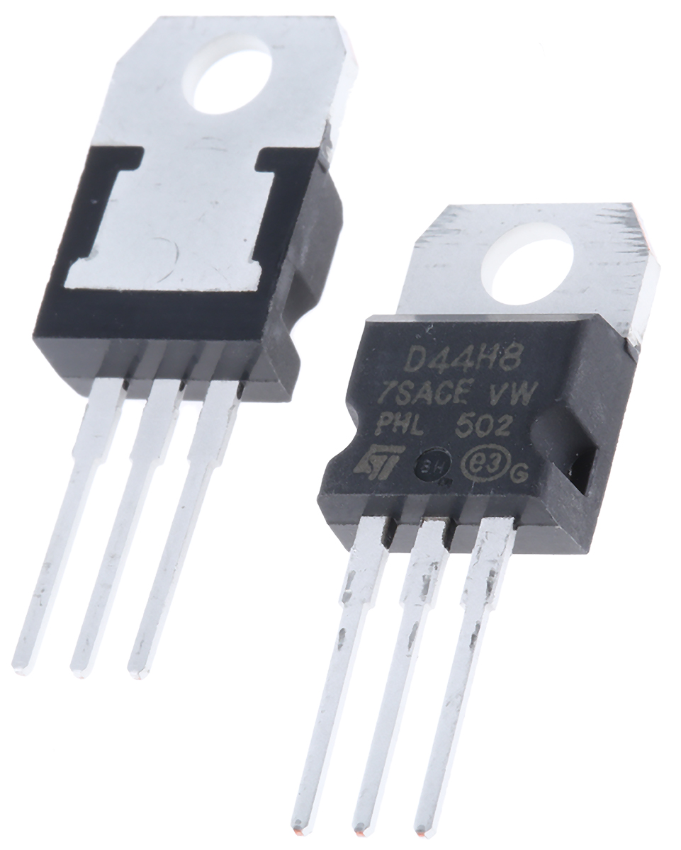 STMicroelectronics D44H8 NPN Transistor, 20 A, 60 V, 3-Pin TO-220