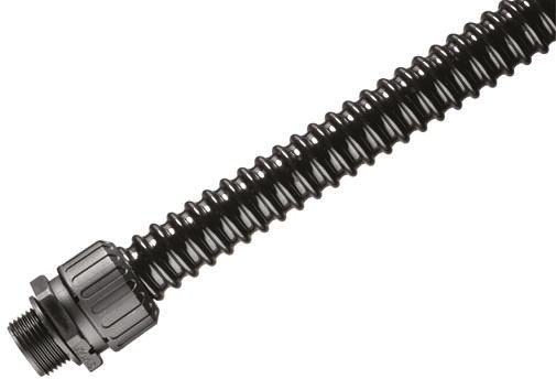 Adaptaflex Extra Flexible Conduit, 40mm Nominal Diameter, PVC, Black