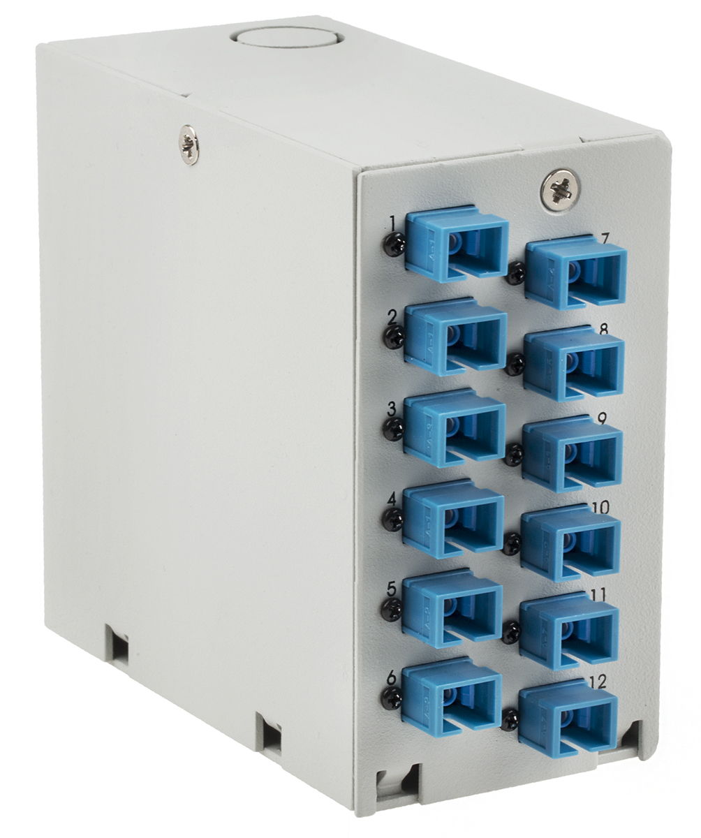 RS PRO Din Rail Demarcation BoxSeries, 12 Port SC, Single Mode Demarcation Box