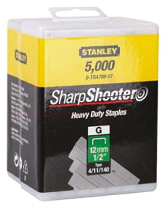 Stanley 12mm Staples 5000 Per pack