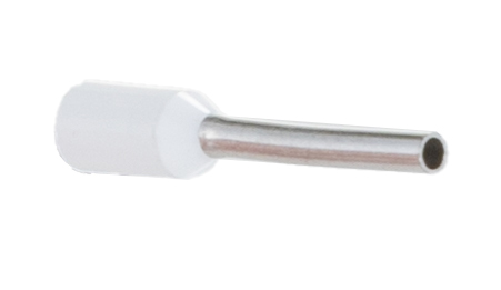 Phoenix Contact, AI Insulated Crimp Bootlace Ferrule, 10mm Pin Length, 1.1mm Pin Diameter, 0.5mm² Wire Size, White